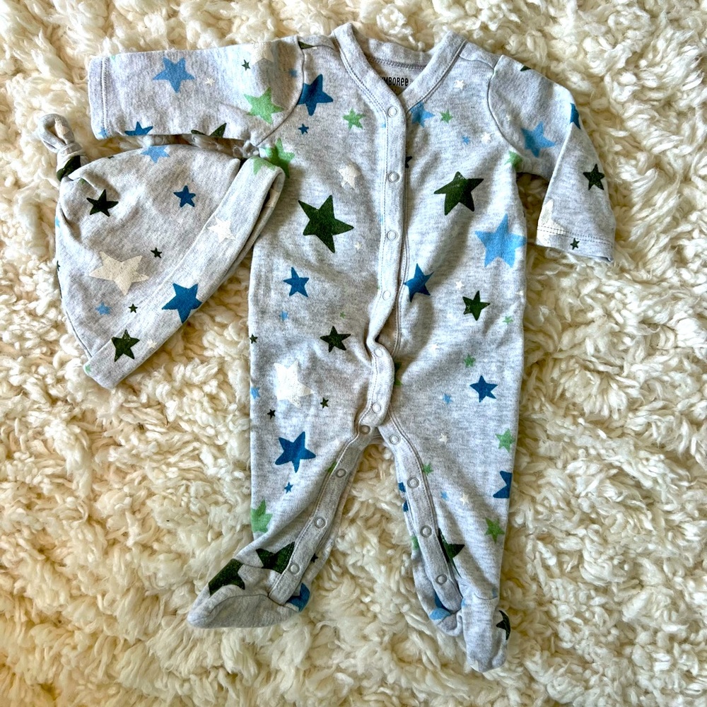 Gymboree Star Footie & Hat